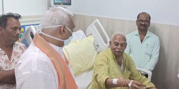 Bharatpur: Minister of State for Home took stock of the health of former BJP president Ravindra Jain