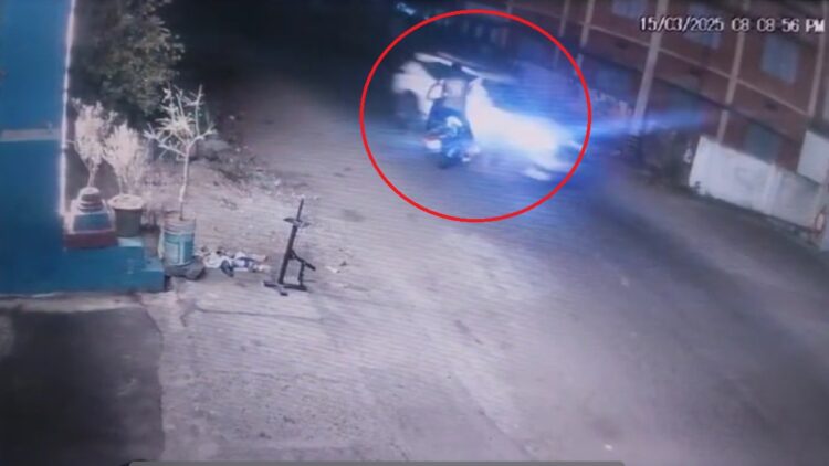 Bike riders dodge death, car and two -wheele