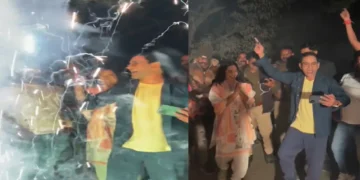 Firecrackers Blow Nirhua celebrated Team India's victory, Bhangra fiercely
