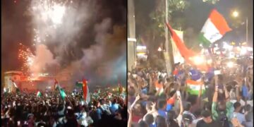 From Kashmir to Mumbai, see how Indian fans celebrate Champions Trophy victory - India tv hindi