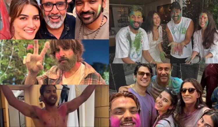 From Varun Dhawan to Raveena Tandon, Bollywood stars immersed in colors - India tv hindi