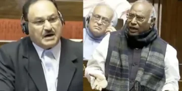 JP Nadda Got Angry at Mallikarjun Kharge: JP Nadda got angry at Mallikarjun Kharge in Rajya Sabha, Congress President has to ask apologize