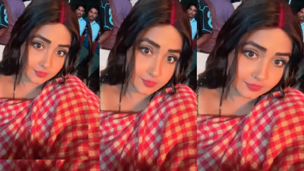 Kajal Raghavani gave a glimpse of the shooting of the share with the fans, the actress's beauty created