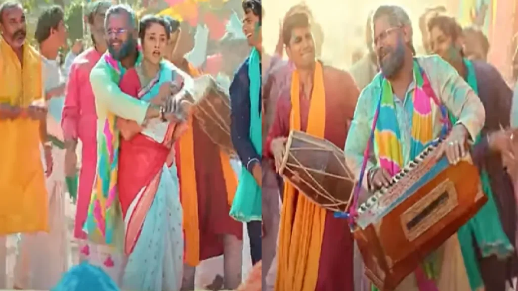 Khesari Lal Yadav celebrating Holi with the whole family, released new song "Udela Abir in Bungalow"
