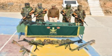 Manipur: A large number of weapons recovered in the army action in Manipur, IED, grenade and mortar also, Ied Mortar Grenade Carbine Among Other Arms Found in Manipur During Raids