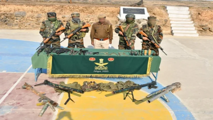 Manipur: A large number of weapons recovered in the army action in Manipur, IED, grenade and mortar also, Ied Mortar Grenade Carbine Among Other Arms Found in Manipur During Raids
