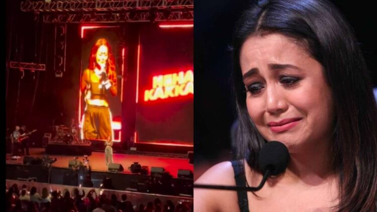 Neha Kakkar started crying on the stage, people furious on the singer, said- do not do the drama- India tv hindi