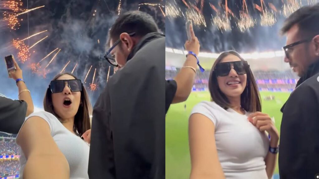 On India's victory, the face of Yuzvendra Chahal's roomy girlfriend's face, keep staring at a tuck - India tv hindi