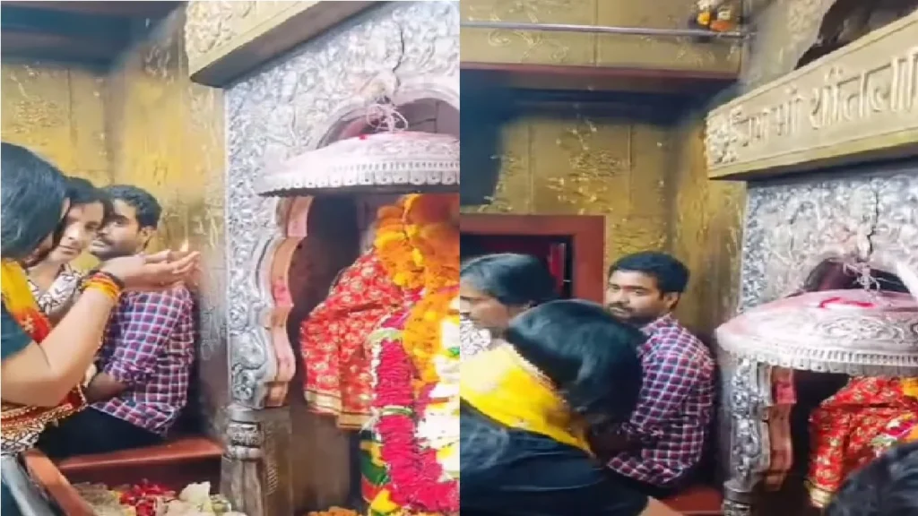 On the second day of Chaitra Navratri, Anjana Singh performed the aarti of mother, special worship in the temple