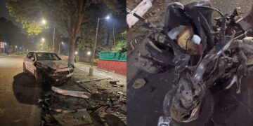 Porsche car havoc in Chandigarh's VIP area, dragged Activa, driver dies - India tv hindi