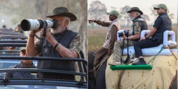 Prime Minister Modi enjoyed the jungle safari in Gir; See PM's special style in pictures
