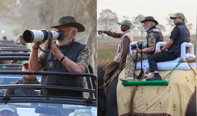 Prime Minister Modi enjoyed the jungle safari in Gir; See PM's special style in pictures