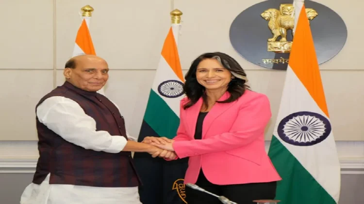 Rajnath Singh and Tulsi Gabbard Meeting: America takes action on SJF, Rajnath Singh raised the issue of pro -Khalistan terrorists in front of Tulsi Gabbard, America Should Take Action on SJF, Rajnath Singh Raised The Issue of Khalistan Suprupters before Tulsan Gabbard