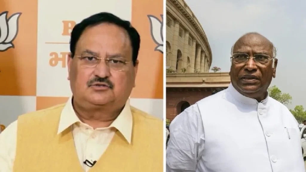 Uproar in Parliament Over issue of Muslim reservation in Karnataka: Uproar in Parliament on the issue of Muslim reservation in Karnataka, JP Nadda accused the Congress of insulting the Constitution, ruckus in Parliament over the issue of Muslim reservation in karnataka, jp nadda account Congress of insulting the constitution