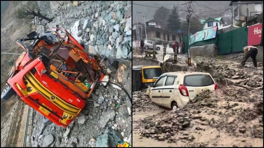 VIDEO: Himachal Pradesh havoc due to cloudburst, 583 roads closed, power -water supply stalled - India tv hindi