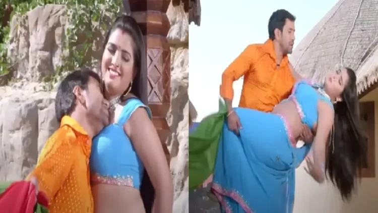 Watch Nirhua-Amrapali Dubey's spicy romance, know where the film has been released "Warly"