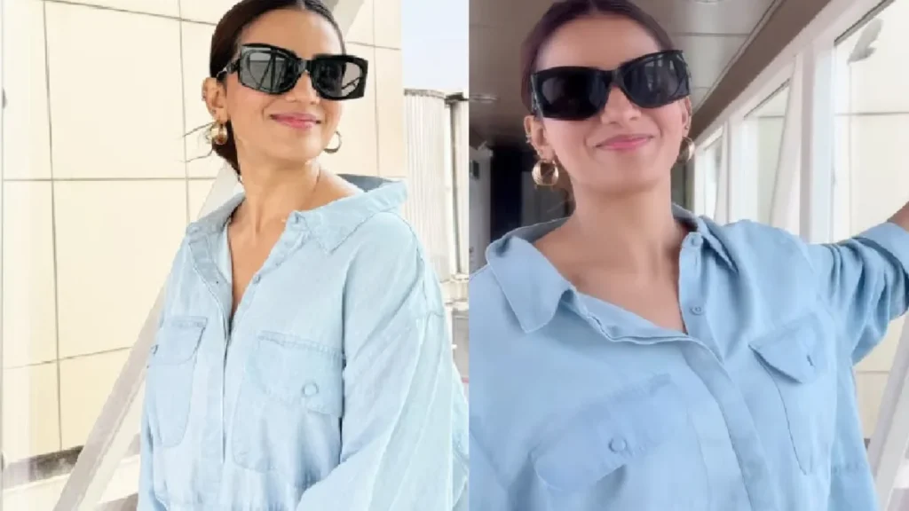 Akshara Singh run fashion magic at the airport, video of actress walking with swag on the runway is going viral