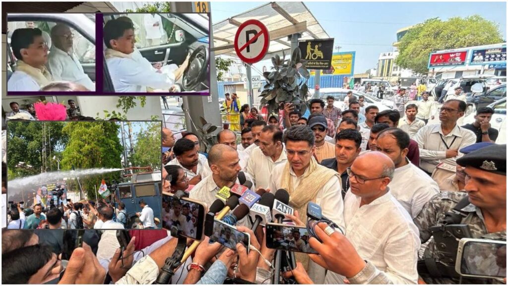 Congress Leader Sachin Pilot News | NSUI Kanhaiya Kumar Yatra | Congress Protest Against Nitish Kumar | Bihar News | Bihar: Sachin becomes a pilot today! Showed the path of Congress politics ... Kanhaiya was detained by the police in the padyatra. News Track in Hindi