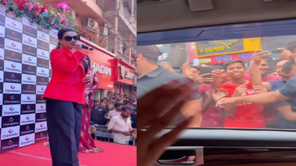 Crowds gathered in Akshara Singh's live show, fans craving to see a glimpse