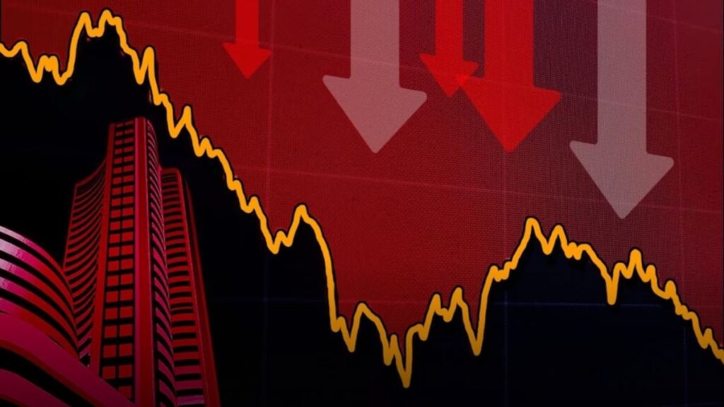 Flaws in the market as soon as the tariff is implemented, Sensex declines by 806 points - India tv hindi