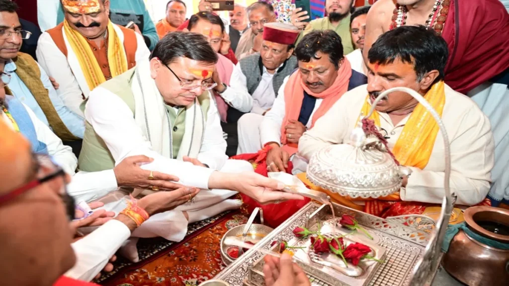 Gangotri and Yamunotri Dham Opened: Chardham Yatra started, the doors of Gangotri-Yamunotri Dham opened to devotees, CM Pushkar Singh Dhami special worship in PM Modi, Gangotri Yamunotri Dham Opened in Uttarakhand CM PUSHKAR SINGHKAR SINGHKAR SINGHKAR SING DHAMI DIHMI DIH DIH DIHMI DIH DIHMI DO MODI