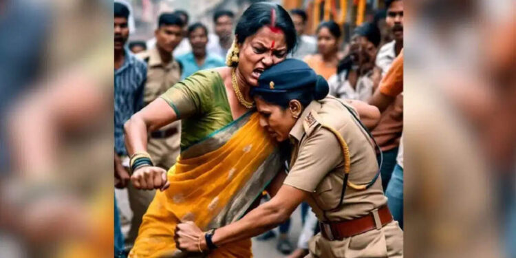Humanity has become embarrassed by tooth, tearing clothes and lady constables in front of everyone