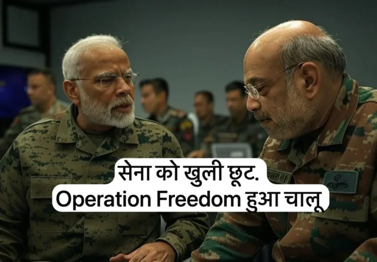 India started Operation Freedom. Army received open exemption. Pakistan shut down aircraft for India.