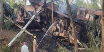 Jharkhand: Two killed in collision between two freight trains in Sahibganj, four injured