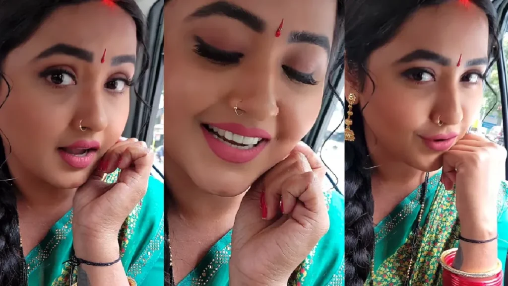 Kajal Raghavani wears havoc wearing green sari, asked Neatzans- "Aisi Kahe ..." video viral