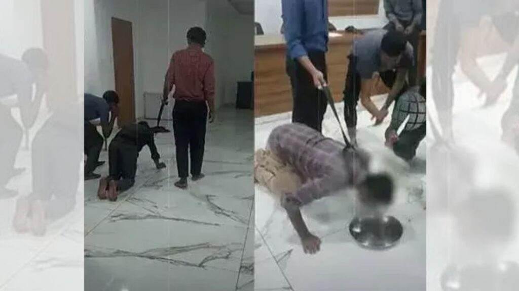 Kerala Kochi Viral Video | Kochi Viral Video | Kerala News | Kerala Marketing Company | Company Torturing underperforming Employee | Employee Degrading Treatment | Viral Video Kerala | Employee Punishment | à¤ • à ¥ ‡ à¤ ° à¤² à¤ • à¤‚à¤jareà ¥ € à¤… à¤®àuge à¤ • à¤ ° à log à¤ µà¤¾à¤ets Kerala News Today | Kerala News Update | Kerala News Hindi | , Put the belt around the neck, then lick on the knees ... This company is doing this derogatory act with the employees. News Track in Hindi