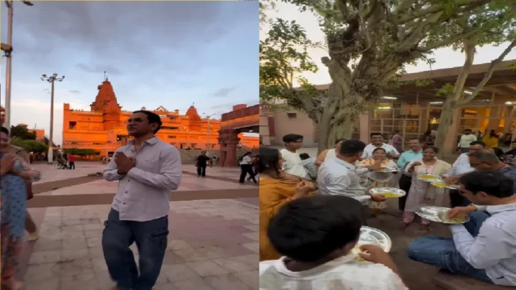 Nirhua reached Mathura to visit Bal Gopal, chanting in the courtyard of Shri Krishna Janmabhoomi