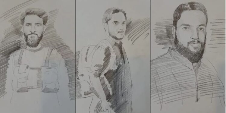 Security agencies released sketches of the culprits of the Pahalgam terror attack after interrogation of eyewitnesses