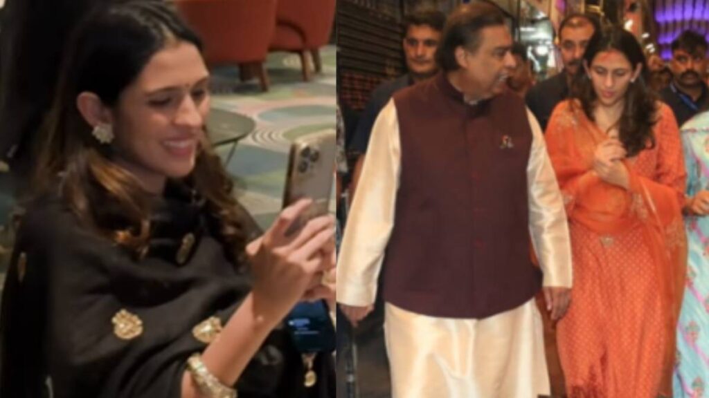 Shloka Mehta became a cameraman for Mukesh Ambani, Click with Fan, father -in -law's photos - India tv hindi