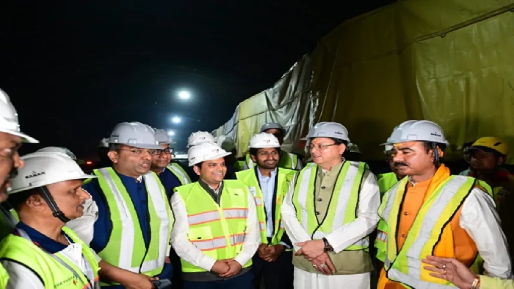 Silkyara Tunnel Breakthrough: Breakthrrow of Silkyara Tunnel in the presence of Uttarakhand CM Pushkar Singh Dhami, Pran Pratishtha in Baba Boukhanag Temple, in the presence of Uttartarakhand CM Pushkar Singh Dhami, Silkyara Tunnnel Had A Breakthrogh, Pran Pratishtha was done in Baba Baukhnag Temple