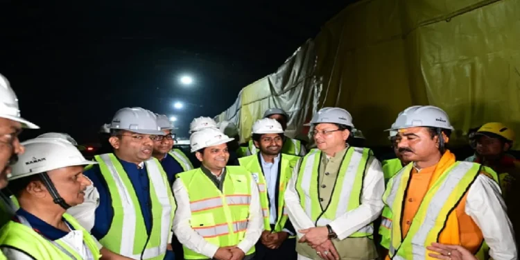 Silkyara Tunnel Breakthrough: Breakthrrow of Silkyara Tunnel in the presence of Uttarakhand CM Pushkar Singh Dhami, Pran Pratishtha in Baba Boukhanag Temple, in the presence of Uttartarakhand CM Pushkar Singh Dhami, Silkyara Tunnnel Had A Breakthrogh, Pran Pratishtha was done in Baba Baukhnag Temple