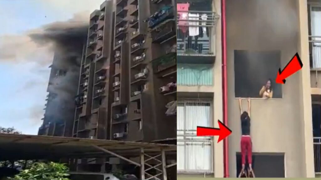 The fierce fire in the building, people were seen jumping from the balcony to save their lives; Creepy video surfaced - India tv hindi