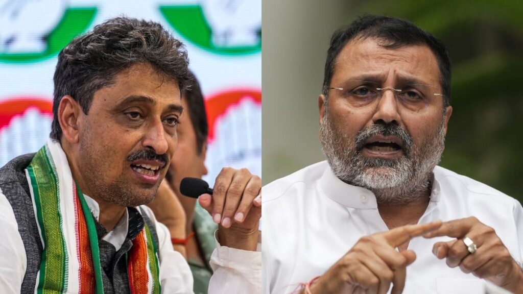 Uproar over Nishikant Dubey's statement about SC, big reaction from Congress - India tv hindi