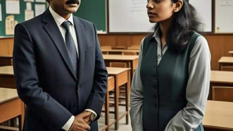 'Why do you live in a rented house, why not with me…', Principal created a ruckus with the female teacher