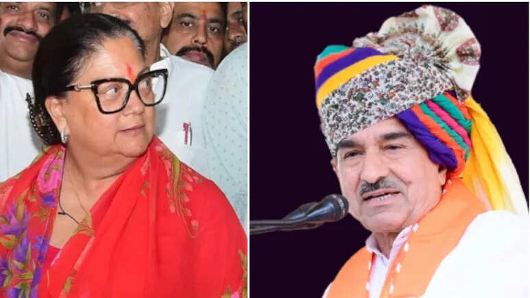 'Worker's sacrifice to save officers', BJP state president Madan Rathore looked strict after Vasundhara Raje's tweet