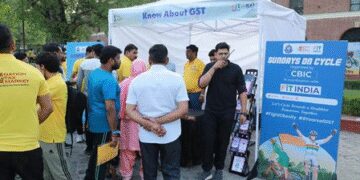 8 years of GST: CBIC celebrates Sunday on bicycle '