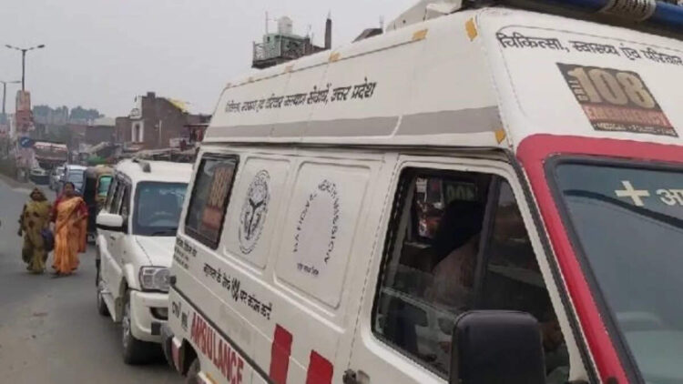 Abulance stuck 20 minutes in a 2 -minute journey in Rewari, delay in treatment of woman could have caused great damage