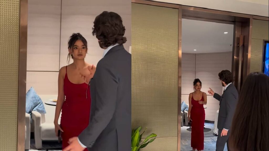 Actor of 43 furious over half -age heroine? Shouting with finger, video went viral