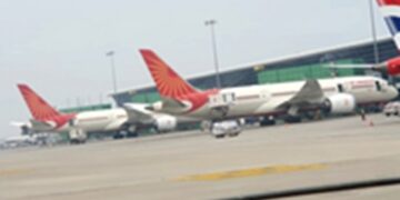 Air India appealed to passengers to arrive at the airport three hours in advance