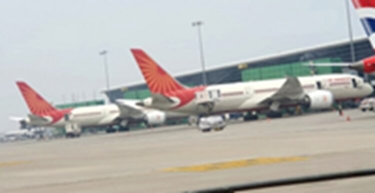 Air India appealed to passengers to arrive at the airport three hours in advance