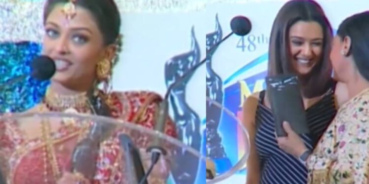 Aishwarya Rai was giving speech, behind Jaya Bachchan-Priti's chit-chat