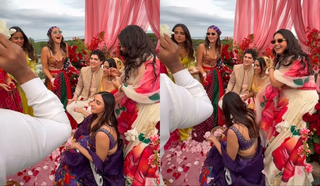 Alia Bhatt put a glamor temper in friend's wedding, actress look viral