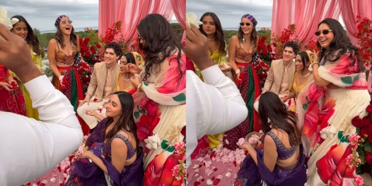 Alia Bhatt put a glamor temper in friend's wedding, actress look viral