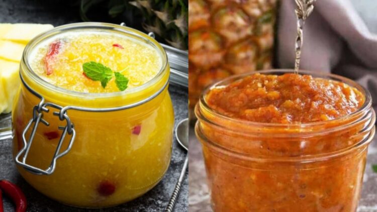 All your tests will open pineapple chutney, know how to make this sour sweet race