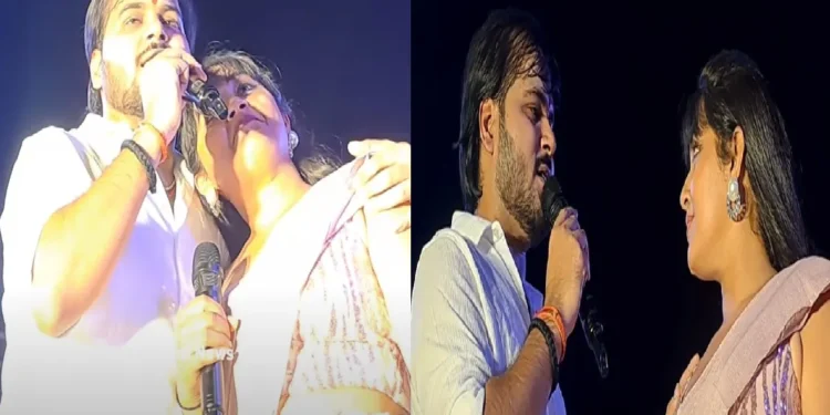 Arvind Akela Kallu flirt with Kajal Raghavani in the live show, said- in front of the responsibilities ...