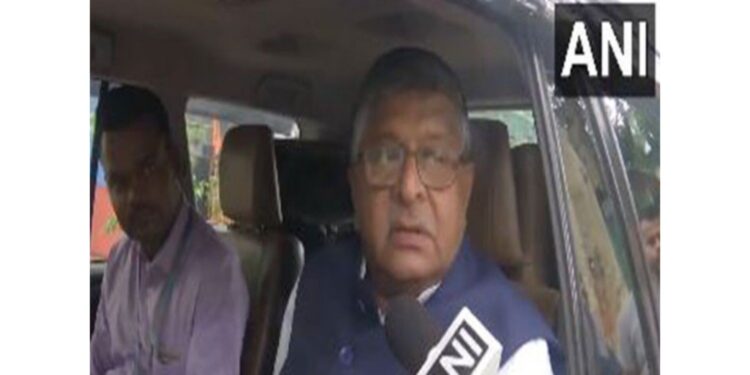BJP leader Ravi Shankar Prasad's statement, said "India believes in peace and harmony but will strongly respond to cross -border attacks"